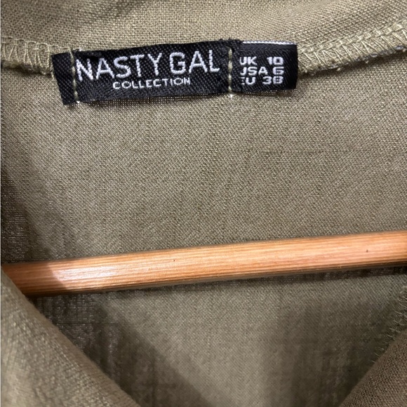 Nasty gal collection green button up dress - Picture 3 of 3